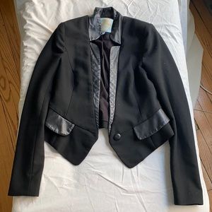 Tracy Reese (Lamb Skin Leather Trimmed) Blazer